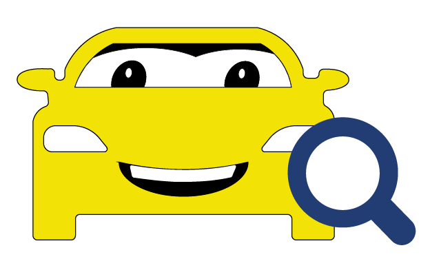 Attention to Detail0.5x Vector of a car with a magnifying glass representing The Auto Spa's attention to detail