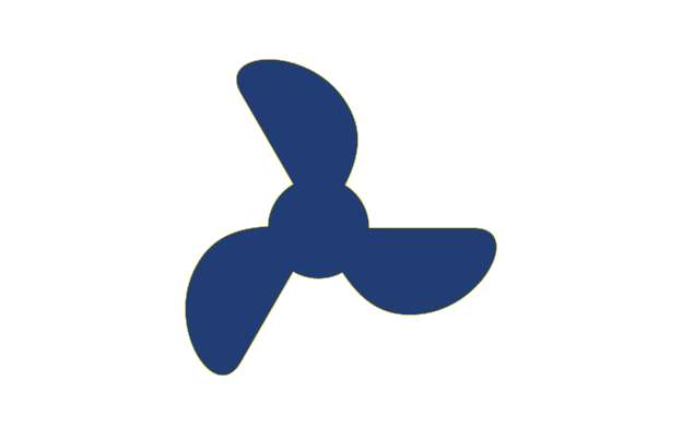 Basic Dryer0.5x Vector of a single fan representing The Auto Spa's basic dryer