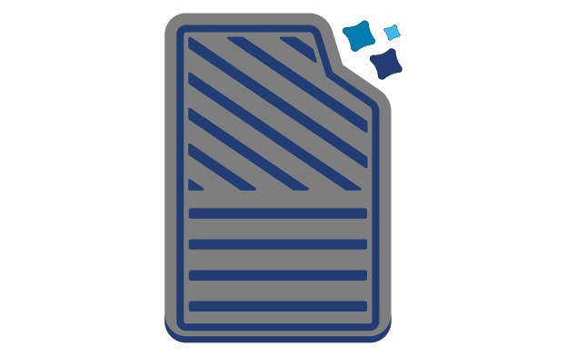 Floor Mat0.5x Vector of a floor mat representing The Auto Spa's free floor mat cleaners